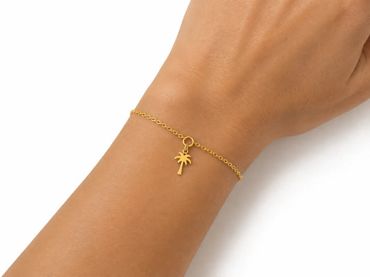 Pulsera Palmera Dorada