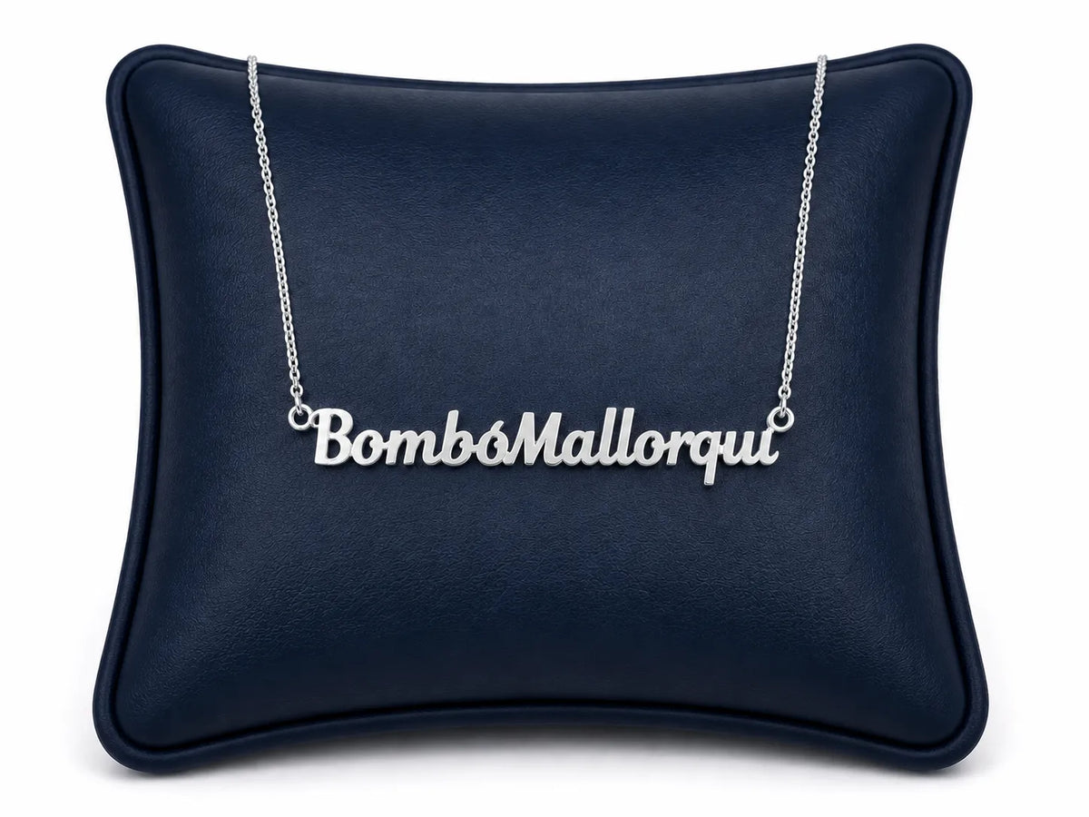 Collar Bombó Mallorquí Plateado