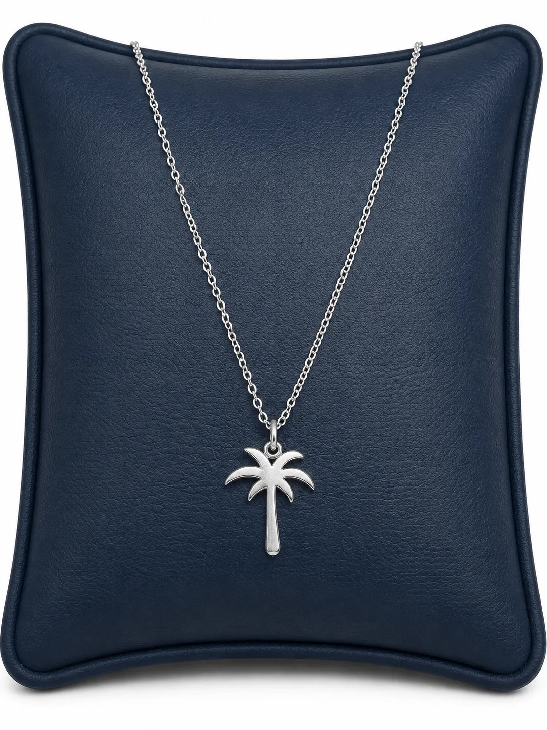 Collar Palmera Plateado
