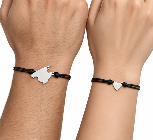 Pulsera Doble Mallorca La Haces Tú Plateada