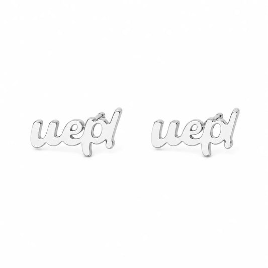 Pendientes Uep! Plateados
