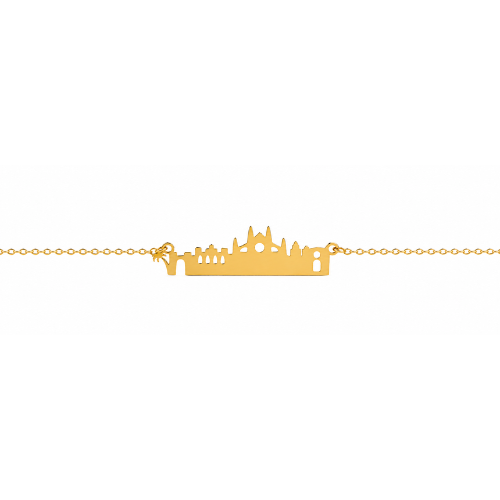 Pulsera Skyline Plateada