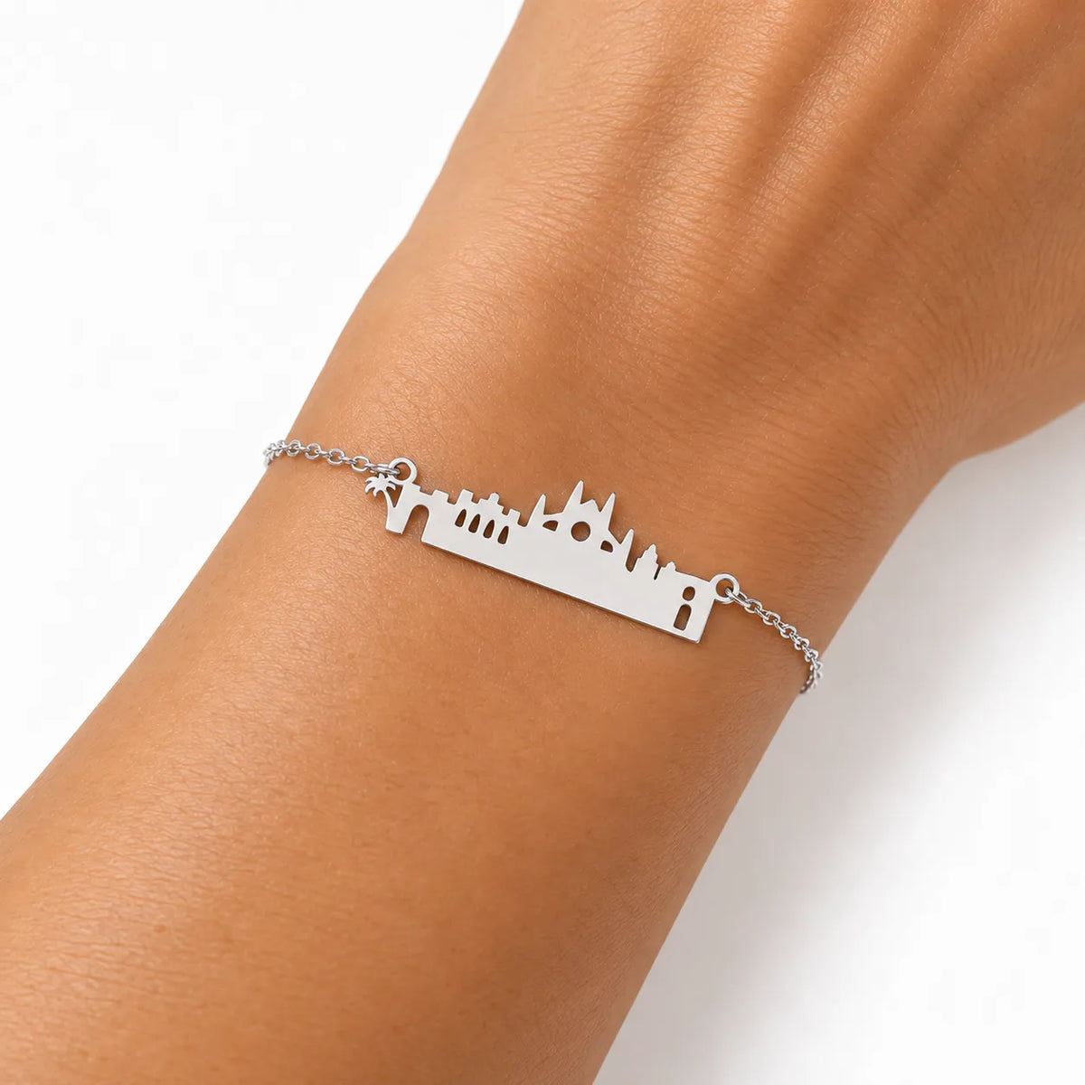 Pulsera Skyline Plateada