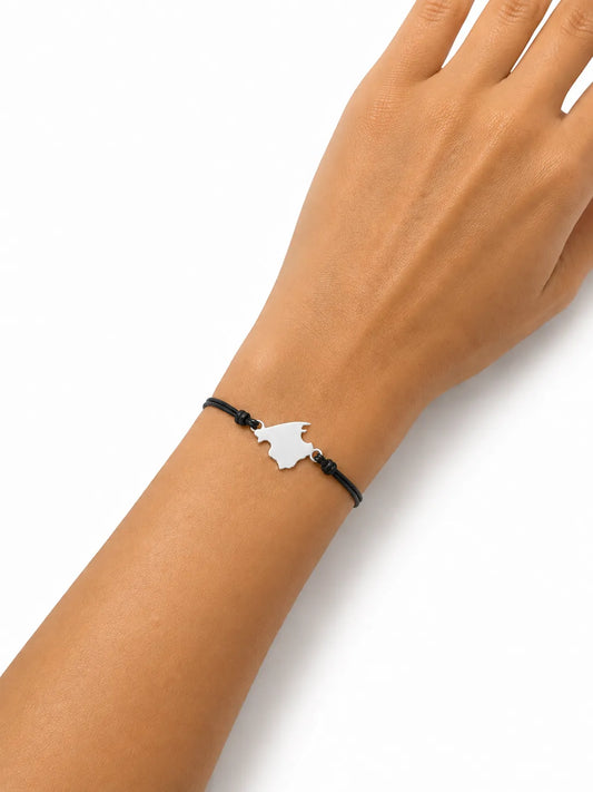Pulsera Mallorca Estimada Plateada Cordón
