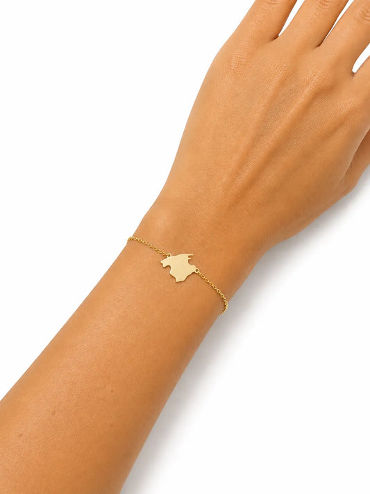 Pulsera Mallorca Estimada Lisa Dorada