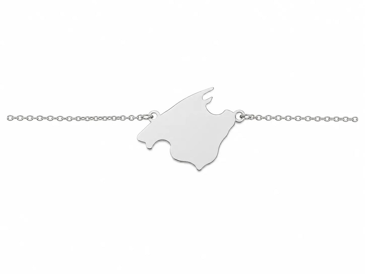 Pulsera Mallorca Estimada Lisa Plateada