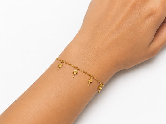 Pulsera MultiPalmera Dorada