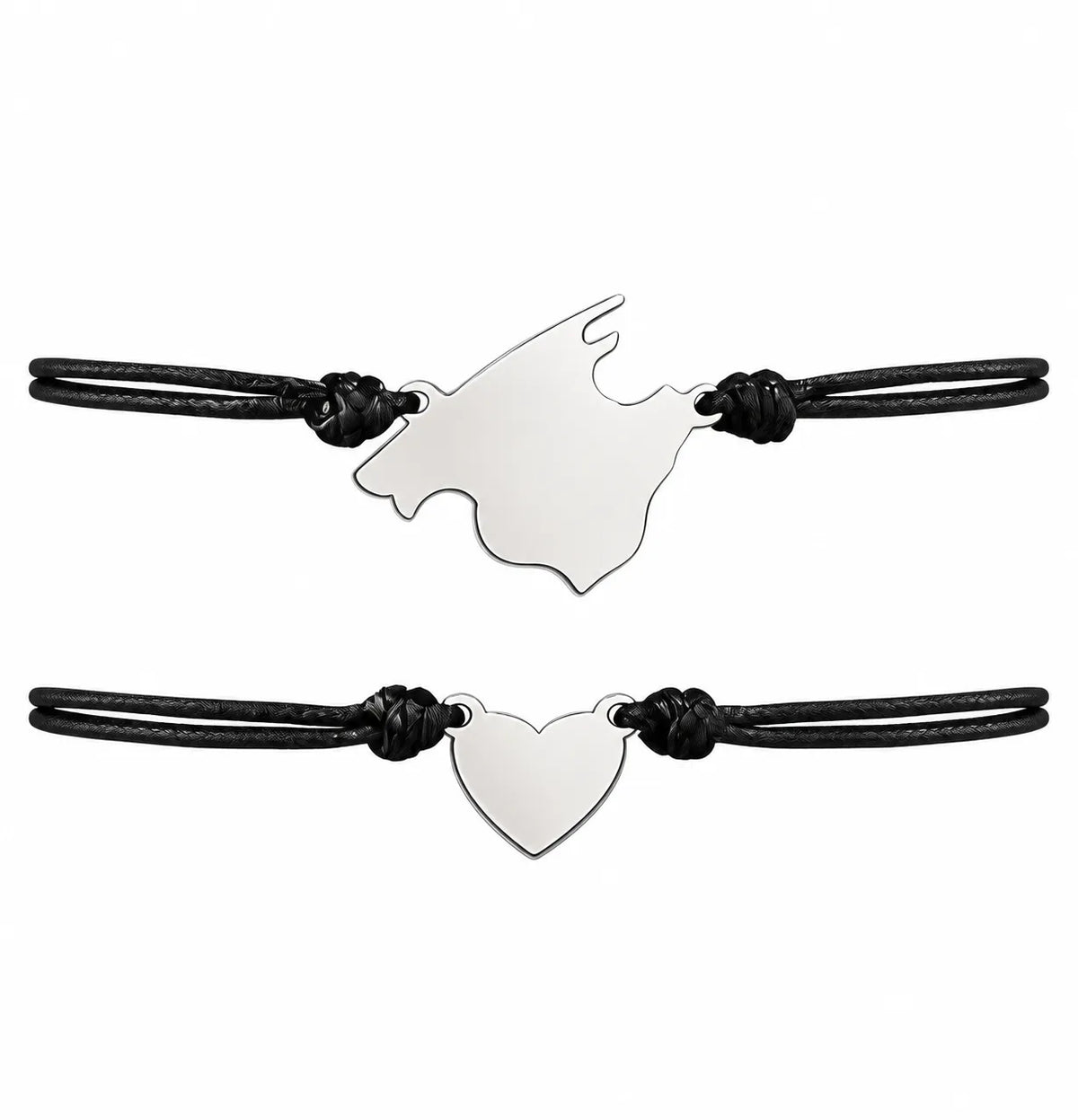 Pulsera Doble Mallorca La Haces Tú Plateada