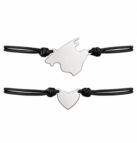 Pulsera Doble Mallorca La Haces Tú Plateada